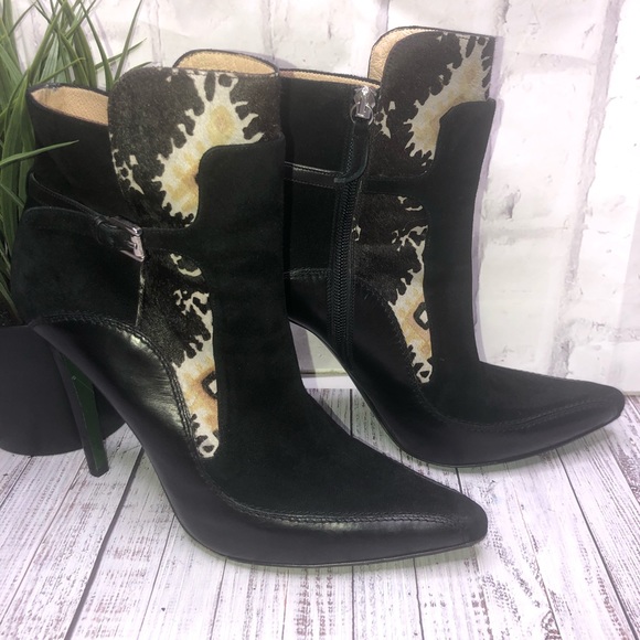 Donald J Pliner black leather & Spanish ankleboots - Picture 5 of 8